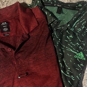 2 golf shirts